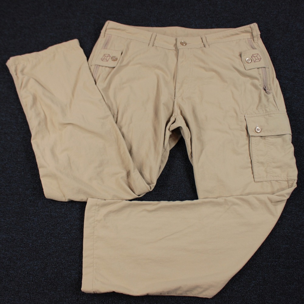 Clothing Arts Pants Men's 34x30 P^cubed Pick-Pocket Proof Cargo Tan Khaki Nylon